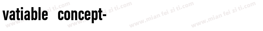 vatiable concept字体转换
